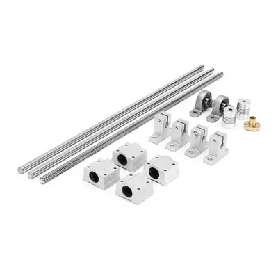 (300mm) 15pcs 100mm-1000mm Optical Axis Guide Bearing Housings Linear Rail Shaft Support Screws 