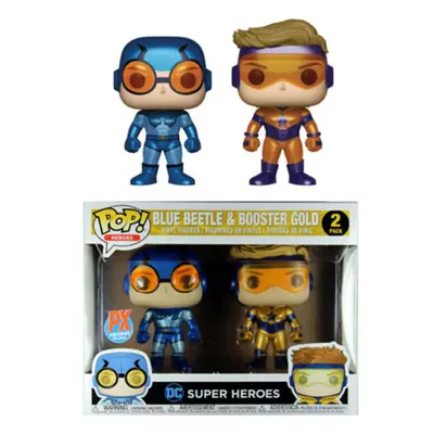 DC Comics Blue Beetle & Booster Gold Metallic US Pop! Pk