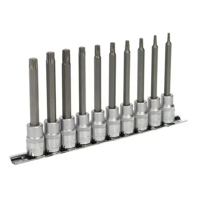 Sealey AK6236 10pc 3/8"Sq Drive 100mm TRX-Star* Socket Bit Set