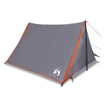 (grey and orange) vidaXL Camping Tent 2-Person Lightweight Tent Dome Tent Shelter Waterproof