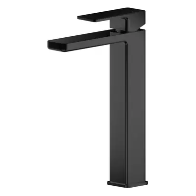 Square High-Rise Mono Basin Mixer Tap - Matt Black