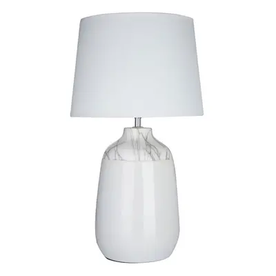 Premier Housewares Wenita White Ceramic Table Lamp