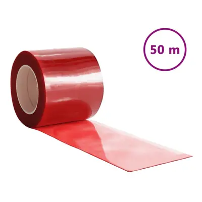 (red, x 1.6 mm (50 m)) vidaXL Strip Curtain Roll Privacy Window Covering Pedestrian Door Strip P