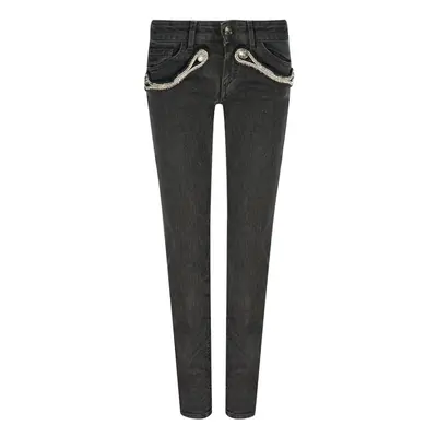 Balmain FP5364J935B Black Jeans