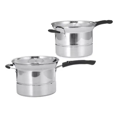 (three layer bottom) 22cm Stainless Steel Pot Soup Pot Milk Pot With Handle Instant Noodle Pot C