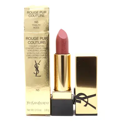 (N5 Tribute Nude) Yves Saint Laurent Rouge Pur Couture Satin Colour Lipstick 0.13oz New With Box