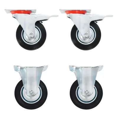 (24 pcs) vidaXL Casters Moving Wheels Trolley Accessory Furniture Caster Trolley Caster