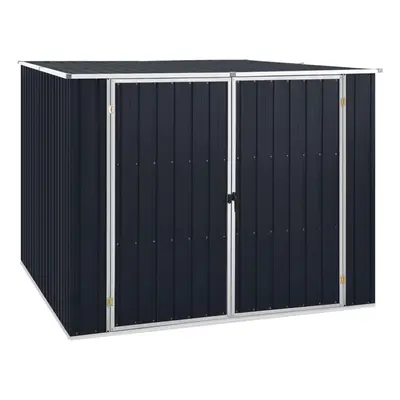 vidaXL Garden Shed Anthracite cm Galvanised Steel Storage House Carport