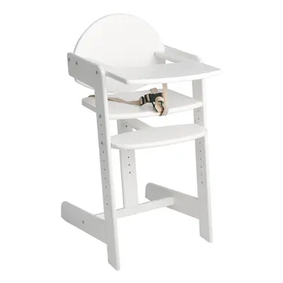 (White) Safetots Grow With Me Wooden High Chair