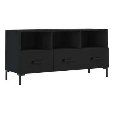 vidaXL TV Cabinet TV Unit Sideboard Media Unit TV Stand Black Engineered Wood