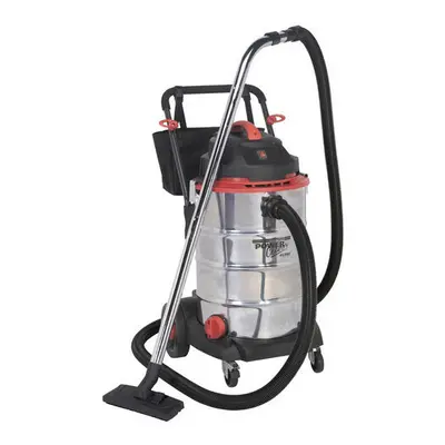 Sealey PC460 60ltr Wet & Dry Vacuum Cleaner 1600W Stainless Bin