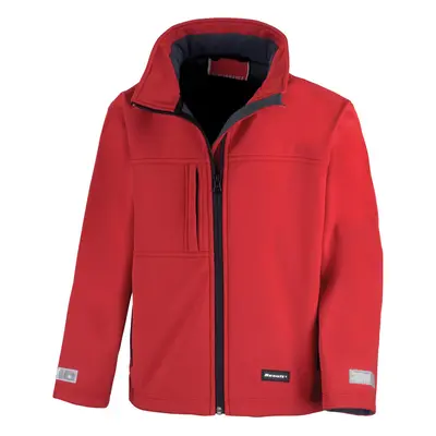 (2XL, Red) Result Childrens Unisex Waterproof Classic Softshell Layer Jacket