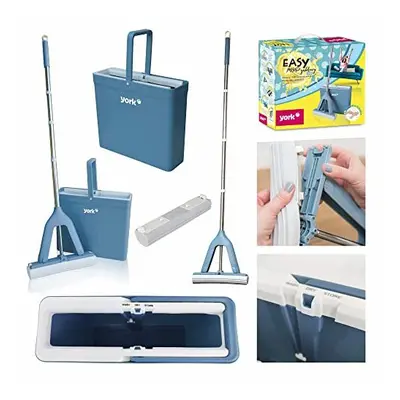 YORK Easy Mop Floor Mop with Absorbent PVA Sponge, cm, Floor Mop without Wet, Dirty Hands, Mop S