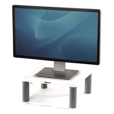 Fellowes Premium Adjustable Monitor Riser - Platinum