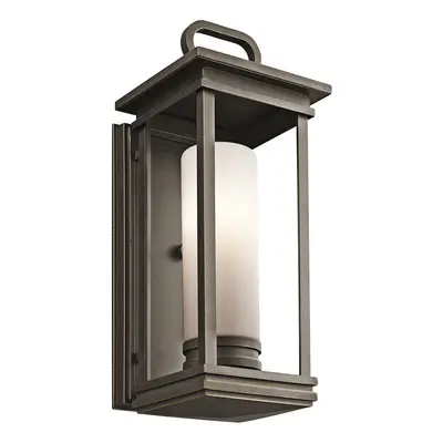 Outdoor IP44 Wall Light Sconce Rubbed Bronze LED E27 60W Bulb Outside External