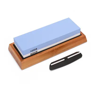 1000/6000 Grit Cutter Sharpener Whetstone Sharpening Stone with Fixed Angle Grinding Stone Syste