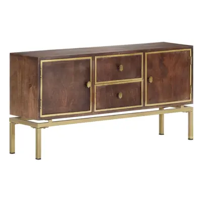 vidaXL Solid Mango Wood Sideboard Living Room Wooden Storage Cabinet Furniture