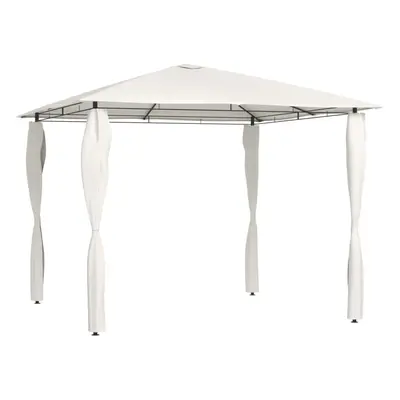 Gazebo with Post Covers 3x3x2,6 m Cream g/mÂ²