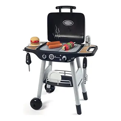 Smoby - BBQ Grill - Barbecue pour enfant - accessoires - Fonctions flammes r?tractables et bouto