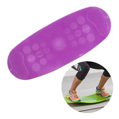 (Purple) Twisting Yoga Balance Board Simple Core Workout for Abdominal Muscles and Legs Fitness