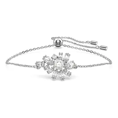 Swarovski Gema Adjustable Bracelet, Clear Crystals in a Rhodium Plated from the Gema Collection