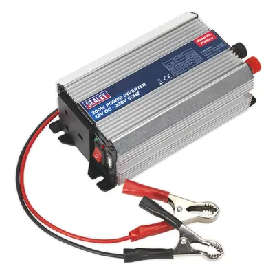 300w Power Inverter - 12V DC to 230V - 5V USB Port - Short Circuit Protection