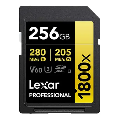 Lexar Professional 1800x SDXC UHS-II Card 256GB