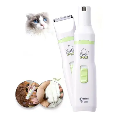 2 in Professional Pet Dog Cat Hair Trimmer Paw Nail Grinder Grooming Clippers Nail Cutter Hair C