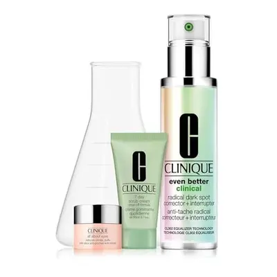 Clinique Set: Dark Spot Corrector 50ml + Day Scrub 30ml + Eye Cream 5ml