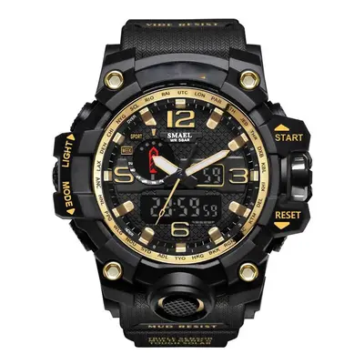 (Gold) Waterproof Sport Dual Display Watch