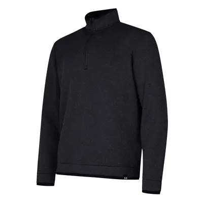 (M, Black) Under Armour Mens Quarter Zip Fleece Top