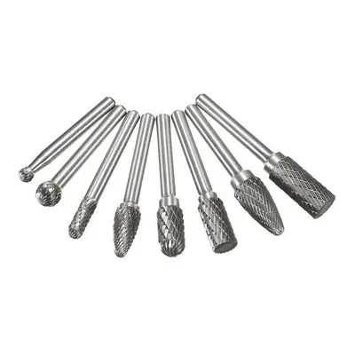 8pcs Carbide Rotary Burr Set 1/4 Inch Shank File Power Tool