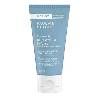 Paula's Choice RESIST Super-Light Daily Wrinkle Defense SPF Matte Tinted Face Moisturizer with U