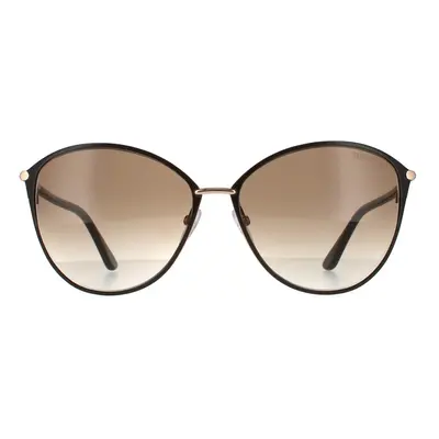 Tom Ford Sunglasses Penelope FT0320 28F Brown Gold with Havana Brown Gradient