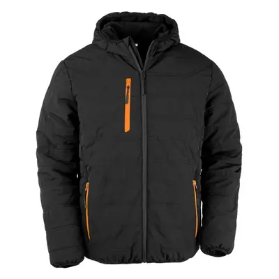 (M, Black/Orange) Result Genuine Recycled Mens Compass Padded Jacket