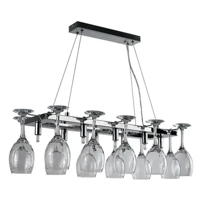 Wine Glass Way Silver Ceiling Light Low Hanging Pendant