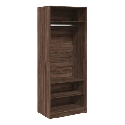 (brown oak, x x cm/ shelves piece) vidaXL Wardrobe Clothing Storage Hanger Clothes Cabinet Close