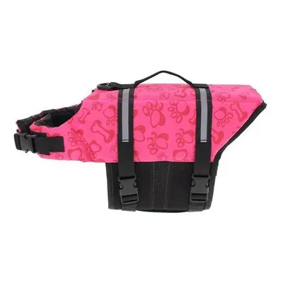 (Pink) GreenZech Pet Aquatic Reflective Preserver Float Vest Dog Cat Saver Life Jacket