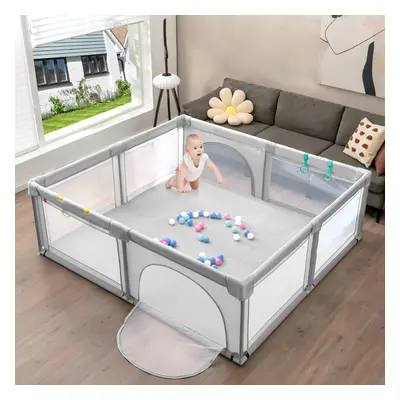 Baby Playpen Portable Large Safety Infant Activity Center W/ PCS Ocean Balls