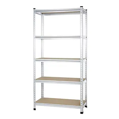 Amazon Basics Tier Medium Duty Shelving Double-Post Press Board Shelf, Aluminum, 45.72 x 91.44 x