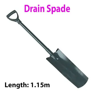 Heavy Duty 1150mm Digging Drain Spade PYD Handle Fence Post Gardening Land Tool