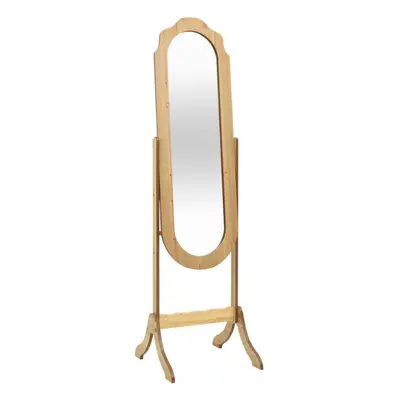 (brown) vidaXL Free Standing Mirror Dressing Mirror Vanity Mirror Engineered Wood