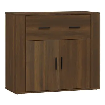 (Brown oak) vidaXL Sideboard Side Cabinet Storage Cupboard Home Organiser Engineered Wood