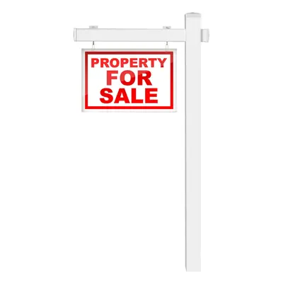 183 cm Tall Real Estate Sign Post UPVC Realtor Yard Sign Post