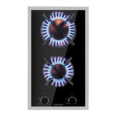 Klarstein Gas Cooker, Burners Gas Hob, 4200W Built In Two Ring Electric Hob, Campervan Cooktops 