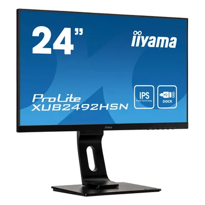 iiyama ProLite XUB2492HSN-B1 - LED monitor - 24" (23.8" viewable) - x Full HD (1080p) @ Hz - IPS