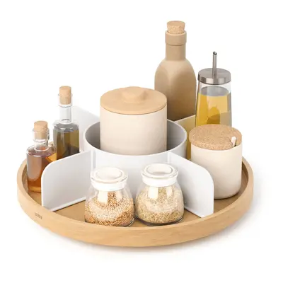 Bellwood Lazy Susan Turntable Countertop Organizer, Revolving Cupboard Spice Rack Condiment Hold