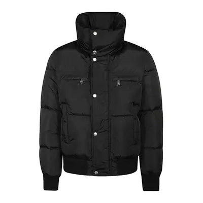 Dsquared2 Neck Logo Black Down Jacket