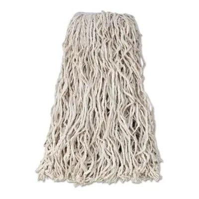 1 in. oz Economy Cut-End Cotton Wet Mop Head, White - Pack of