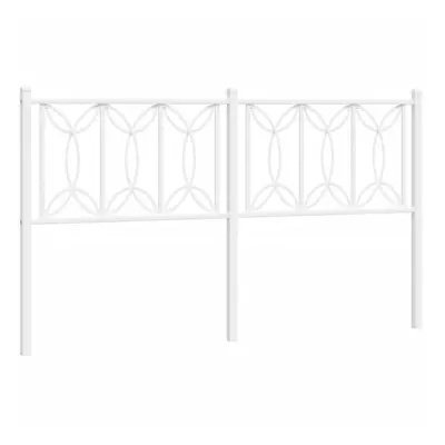 (white, cm) vidaXL Metal Headboard Bedroom Home Decor Bed Header Bed Headboard White cm